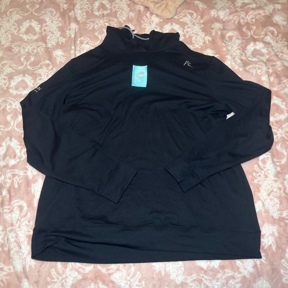 Rhoback Mens XL Black Performance Hoodie Pullover Citron Commodities Logo